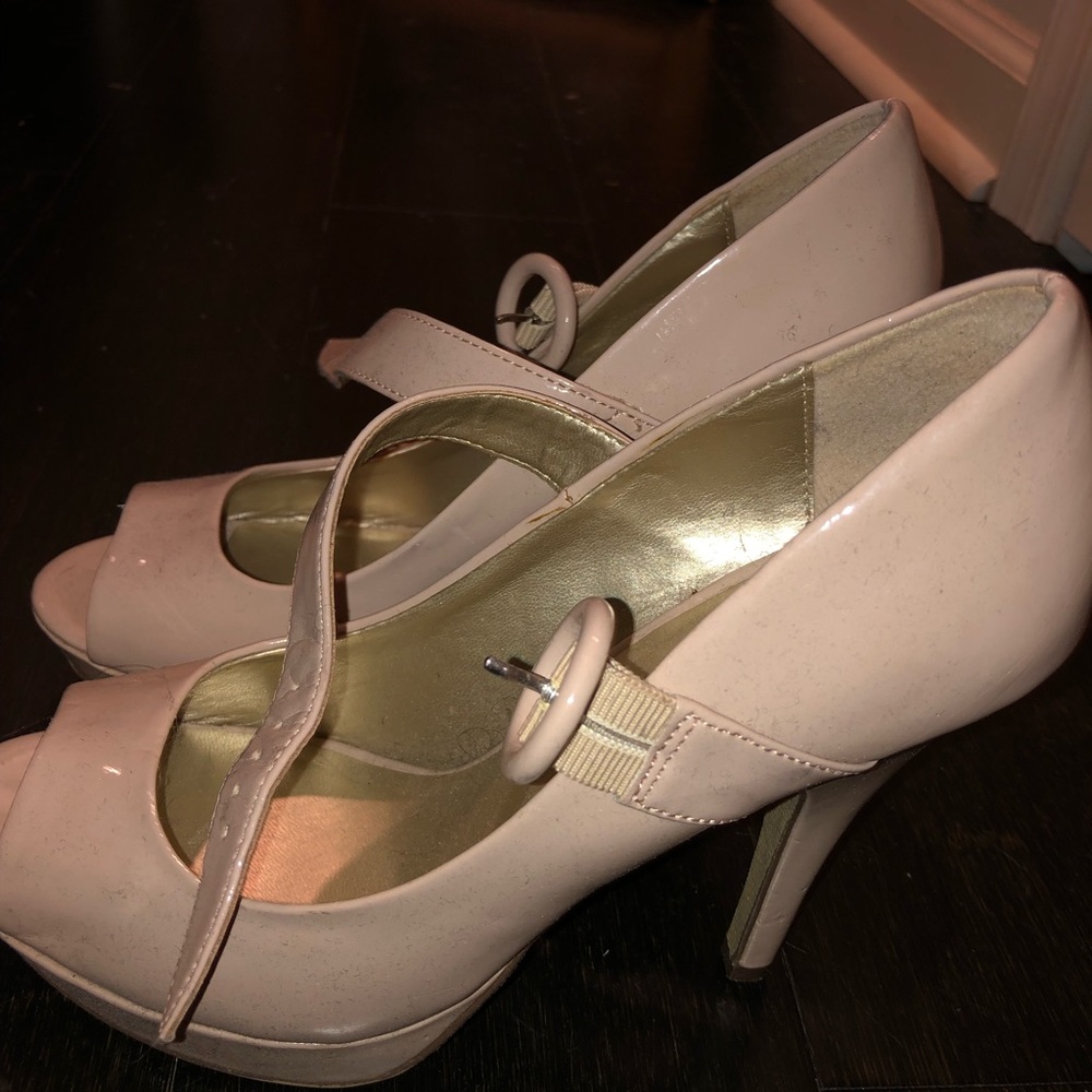 Nude work heels